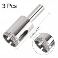 Uxcell 3pcs 20mm Diamond Drill Bit Hole Saw For Glass Tile Marble Fiberglass Ceramic Porcelain Bottles Pots Brick