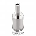 Uxcell 3pcs 20mm Diamond Drill Bit Hole Saw For Glass Tile Marble Fiberglass Ceramic Porcelain Bottles Pots Brick