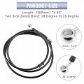 X Autohaux 74 80 Length 10mm Id Motorcycle Hydraulic Brake Line Oil Hose Pipe Stainless Steel Braided Cable For Atv Motocross