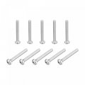 Uxcell M6x50mm Torx Security Machine Screws 10pcs 316 Stainless Steel Pan Head Tamper Proof Screw Fasteners Bolts