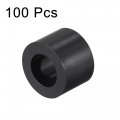 Uxcell Abs Round Spacer Washer Id 4 2mm Od 7mm L 5mm Plastic Standoff For 3d Printer Tv Wall Mounting Electrical Outlet Black