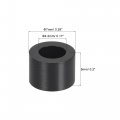 Uxcell Abs Round Spacer Washer Id 4 2mm Od 7mm L 5mm Plastic Standoff For 3d Printer Tv Wall Mounting Electrical Outlet Black