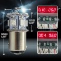 Ruiandsion 2pcs 6v 1157 5050 12smd Yellow Amber Led Light Bulbs For Back Up Reverse Lights Brake Tail Non-polarity