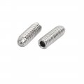 Uxcella M4x12mm 304 Stainless Steel Spring Hex Socket Ball Point Grub Set Screws 10pcs