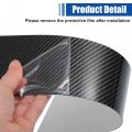 1 Set Gloss Black Carbon Fiber Pattern Car Door Window Pillar Posts Cover Trim Exterior Anti-scratch Stickers For Audi A4 B8
