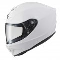 Scorpionexo R420 Full Face Motorcycle Helmet With Bluetooth Ready Speaker Pockets Dot Snell Solid White Medium 