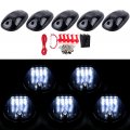 Ocpty Marker Lights 5pcs Cab Smoke Roof Running Covers With 12led White Light Bulbs 1 Set Wiring Replacement Assembly For