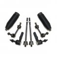 Partsw 8 Pc Suspension Kit Inner Outer Tie Rod Ends Sway Bar End Links Rack And Pinion Bellows Fits Ford Expedition 03-06 