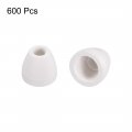 Uxcell 600pcs Ceramic Electrical Insulator 3mm Dia Tapered Porcelain Tube Beads High Temperature Max 1000c For Oven