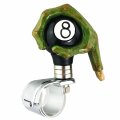 Abfer Suicide Knob Car Handle Grip Assist 8 Ball Steering Wheel Driving Turning Aid Spinner Fit Most Vehicle Boat Truck Green 