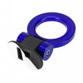 X Autohaux 2 Set Universal Blue Ring Shaped Car Tow Hook Decor Bumper Trailer Sticker Adorn