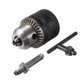 Uxcell Drill Chucks 3 8-24unf Threaded 1 5-10mm Capacity Sds Shank With Chuck Key For Electric Impact Corded Cordless