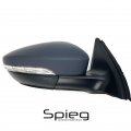 Spieg Vw1321146 Passenger Side Mirror Replacement For Vw Volkswagen Jetta Gli Hybrid 2012-2018 Power Heated Turn Signal Primed