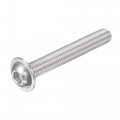 Uxcell Flanged Button Head Socket Cap Screws M8x60mm Hex Drive 304 Stainless Steel Fasteners Bolts Fully Threaded Machine Screw