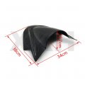 Xkh- Double Bubble Windshield Windscreen Compatible With Kawasaki Ninja 300 Ex300 2013-2015 Black B074wmvfyv
