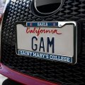 Saint Mary S College Of California Mascot Full Size Standard License Plate Metal Frame