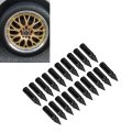 20pcs Spiked Lug Nuts M12x1 5 Racing Wheels Rims In Aluminium Alloy With Socket Key Black