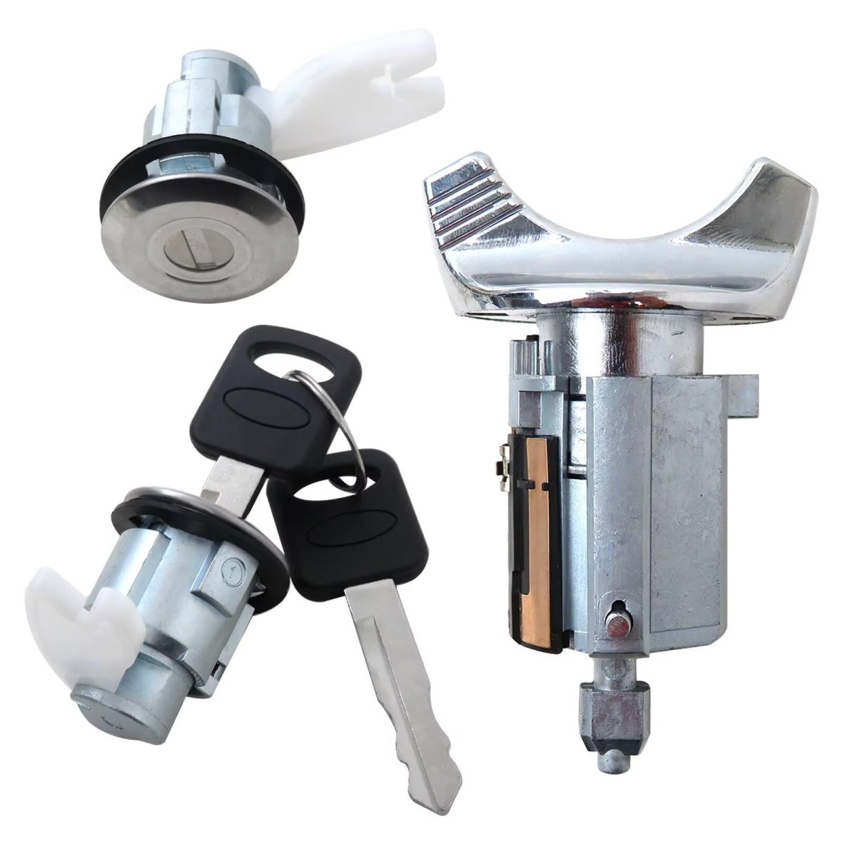 Ignition Door Lock Cylinder Kit Fit For Ford E250 Econoline Xl Extended Cargo Van 2-door 5 8l 5753cc 351cu In V8 Gas Ohv