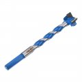 Uxcell Forstner Wood Boring Drill Bit 20mm Dia Hole Saw Carbide Alloy Steel Tip Hex Shank Cutting For Hinge Plywood Tool Blue