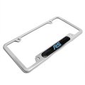 Ford Focus Rs Real Carbon Fiber Nameplate Chrome Stainless Steel License Plate Frame 