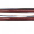Vintage Style 5 8 Maroon Chrome Side Body Trim Molding Formed Pointed Ends