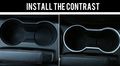 1 Piece Interior Water Cup Cover Decor Trim Abs Matte For Buick Encore 2013-2017