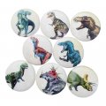 Twisted R Design Wooden Cabinet Knobs Dresser Small Furniture Handles Dinosaur Contemporary 1 5 X Inches Set Of 8 
