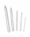 Tavaski Tire Bit Multi Sizes Repair Carbide Burr Drill Carbon Steel Reamer Patches Plug Cutters Wire Cutter 5 Pack 3 Mm 4 6 8 
