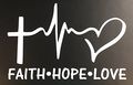 C60179 White Faith Hope Love 5x7 5 