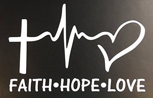 C60179 White Faith Hope Love 5x7 5