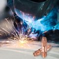 Harfington 30pcs Welder Tips 030 Bore Diameter M6 Copper Contact Tip For Mig 15ak Welding Torch Gun