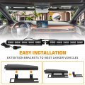 Xridonsen 34 Inch Emergency Visor Lights 40 Led Red White Strobe Interior Windshield Warning Flashing For Volunteer Firefighter