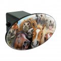 Horses Selfie Oval Tow Trailer Hitch Cover Plug Insert