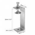 Uxcell Stainless Steel C-clamp With 140mm Wide Jaw Opening For Woodworking Welding Building Household Mount