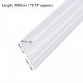 Uxcell Frameless Glass Shower Door Sweep Bottom Side Seal Strip F-type With 7 16-inch 11mm Drip Rail 1 4-inch 6mm X 118-inch