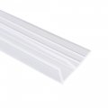 Uxcell Frameless Glass Shower Door Sweep Bottom Side Seal Strip F-type With 7 16-inch 11mm Drip Rail 1 4-inch 6mm X 118-inch