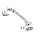 Turbo Oil Drain Return Line For Garrett Gt25r Gt28r Gt30r Gt35r Ball Bearing 35cm 10an Braided Steel Teflon Hose Kit 