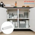 Uxcell Dk-03 Magnetic Push Latches 4pcs To Open Door Latch Touch For Wardrobe Cupboard Drawers White