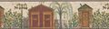 Brewster 418b234 Borders And More Country Outhouse Yard Wall Border 6 825-inch By 5 Yards 