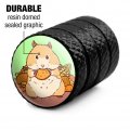 Hamster Eating Stash Of Food Motorcycle Bicycle Bike Tire Rim Wheel Aluminum Valve Stem Caps