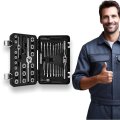 New Icon Professional-grade Tap And Die Set 41-piece Engineered From Ultra-tough Tungsten Molybdenum Steel Includes Taps Dies 