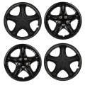 13 In Universal Hubcaps Wheel Rim Cover Replacement Durable Pp Material With Carbon Steel Ring For Acura Chevrolet Dodge Ford 