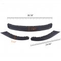 Ocpty Front Bumper Protector Rp Style Compatible With 2013-2014 For Ford Mustang Pp Spoiler Lip Matte Black Air Dam