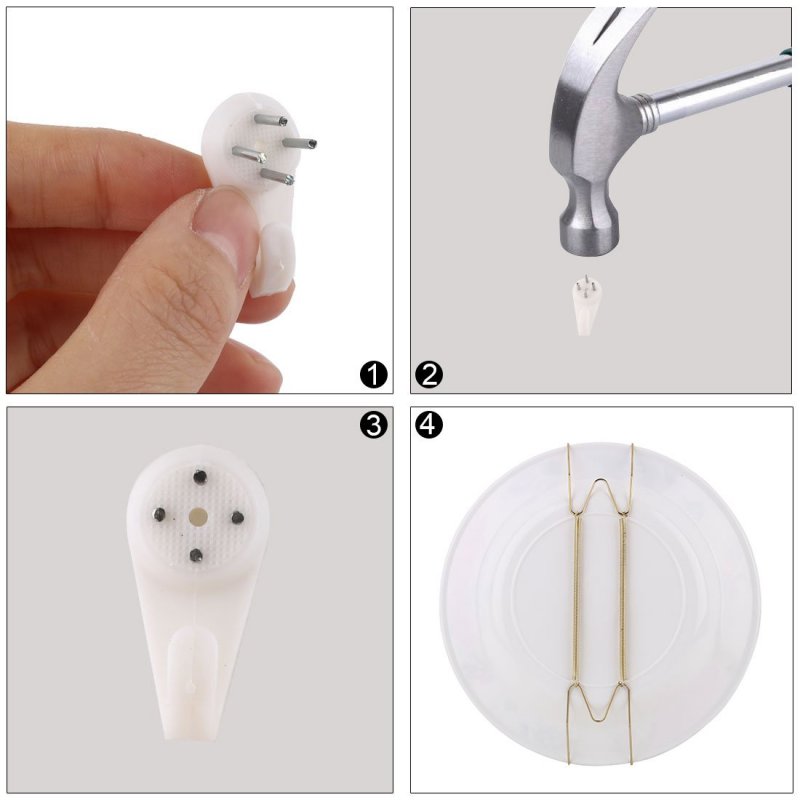 Metal Spring Plate Hangers Natural And Stretch Length 9 To 11 4 Wall Rack Holder Dismountable Hook Stand Hanging Display 12pcs