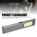 Rechargeable Flashlights Magnetic Edc Flashlight 5 Adjustable Modes With Red Blue Warning Lights For Camping Car Repair