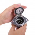 7-way Round Connector Socket 24v Vehicle Side Trailer 7 Pin For Semi-trailer Truck Rv