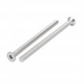 Uxcell M6x100mm 304 Stainless Steel Flat Head Hex Socket Cap Screws Din7991 10pcs