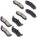 Brake Pad Set 8pcs Front And Rear Ceramic D833 D881 