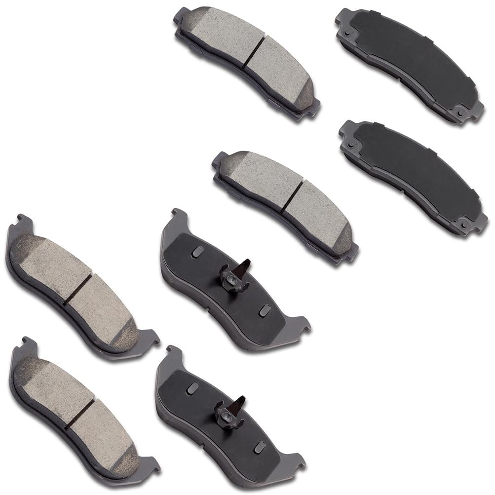 Brake Pad Set 8pcs Front And Rear Ceramic D833 D881