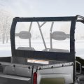 Polaris Ranger Full Size 570 Rear Windshield Soft Canvas Window Dust Panel For 500 700 Round Bar Rops 2 Seaters Crew 